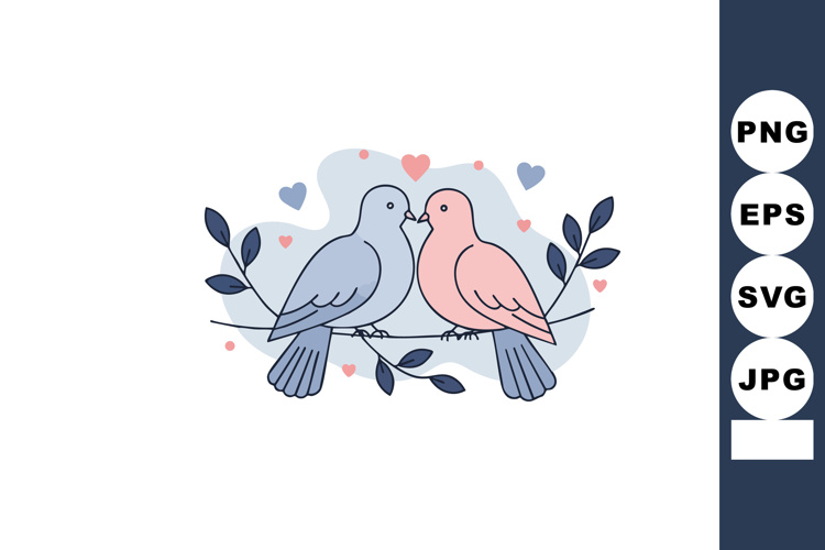 Love Birds Clipart Image 11