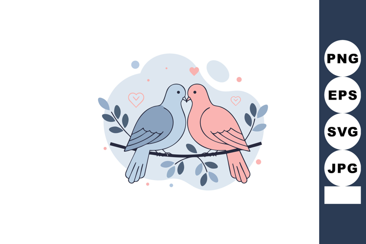 Love Birds Clipart Image 10