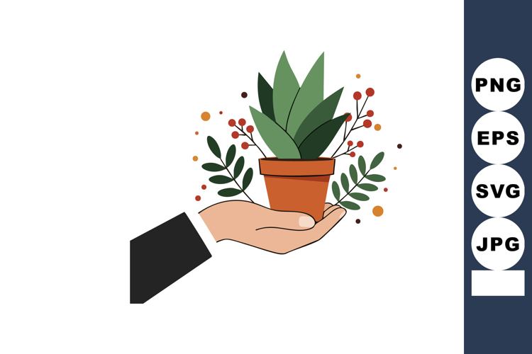 Potted Plant Clipart Image 8