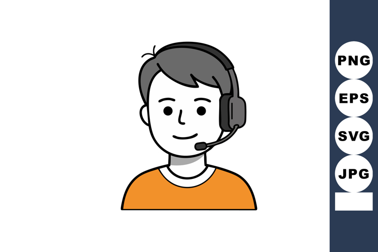 Headset Clipart Image 2