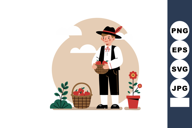 Apple Basket Clipart Image 24