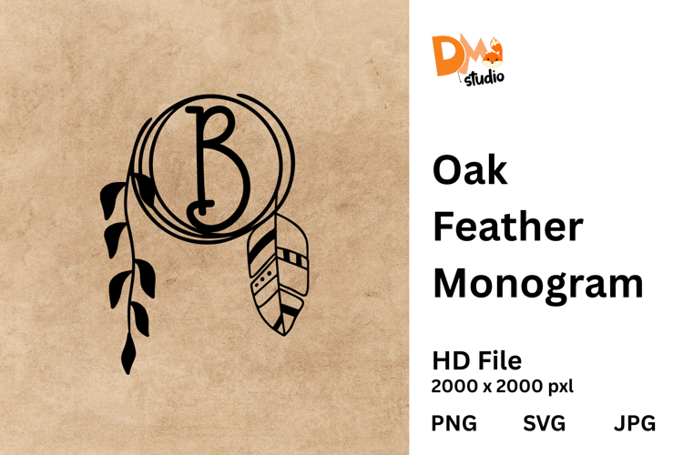 Oak Feather Monogram
