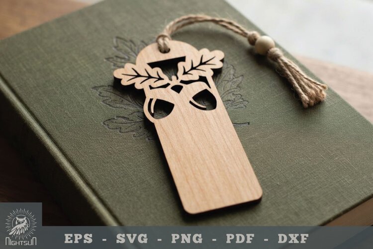 Oak Leaf Lasercut Bookmark example image 1