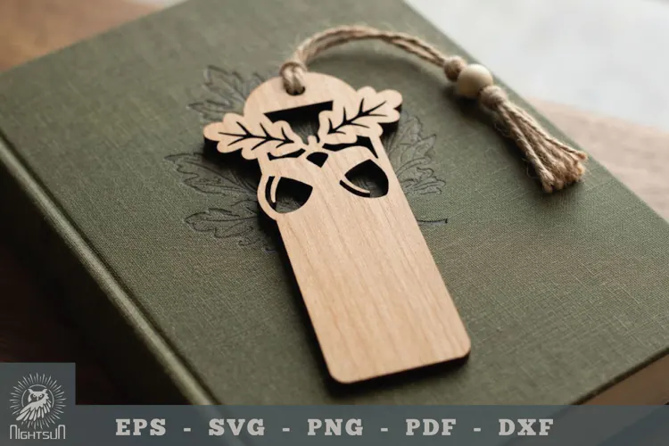 Oak Leaf Lasercut Bookmark