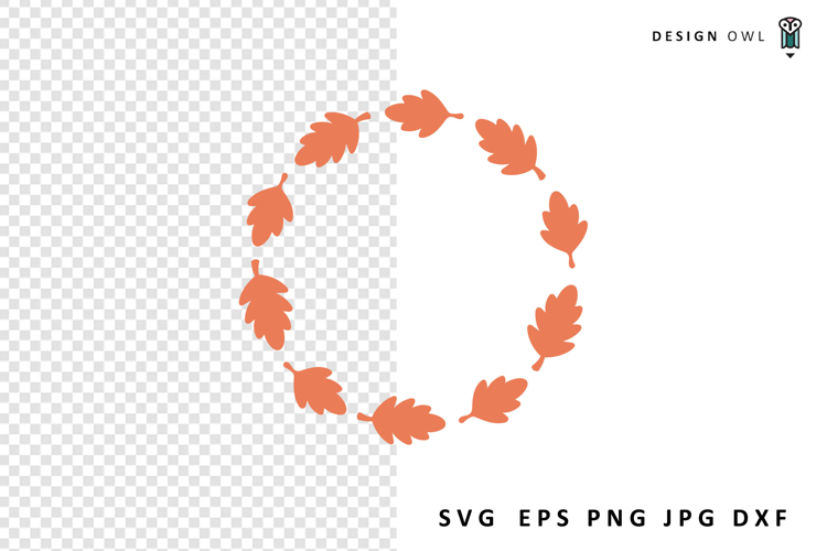 Oak Leaf Wreath - Fall SVG