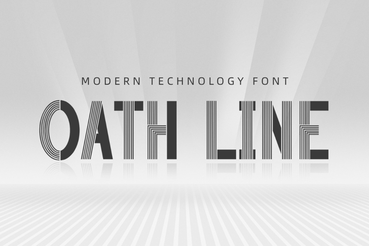 Oath Line - Modern Technology Font