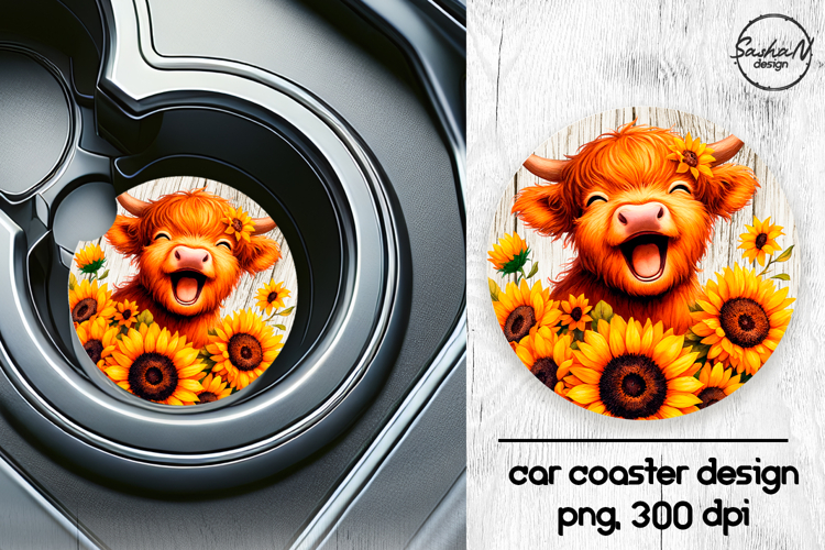 Car Coaster Sublimation Designs Image 5