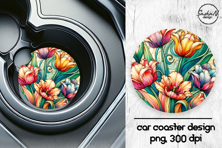 Car Coaster Sublimation Designs Image 3