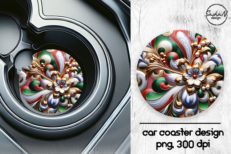 Car Coaster Sublimation Designs Image 3