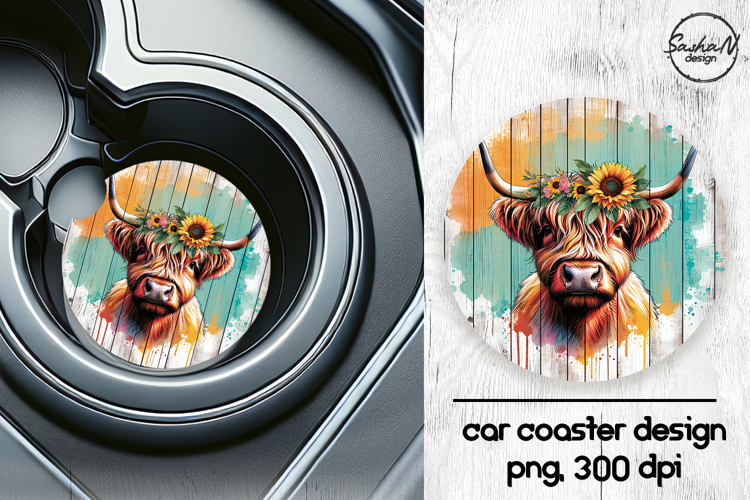 Car Coaster Sublimation Designs Image 21