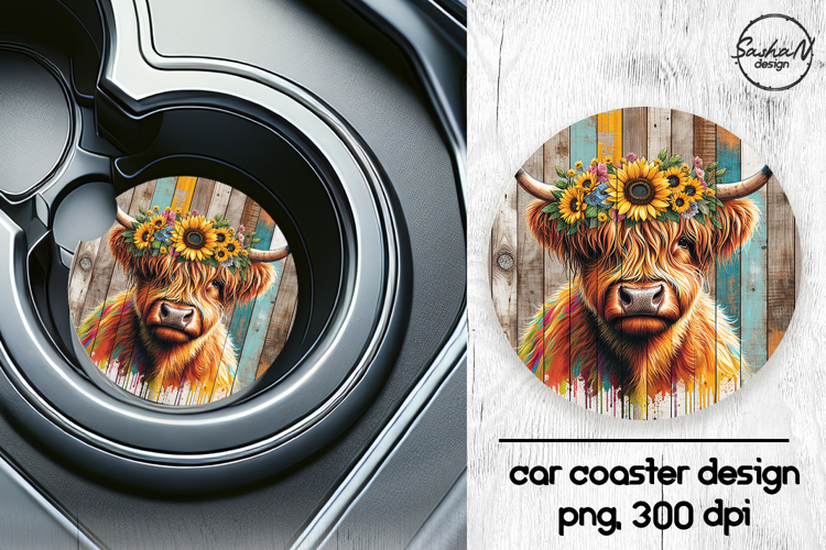 Car Coaster Sublimation Designs Image 22