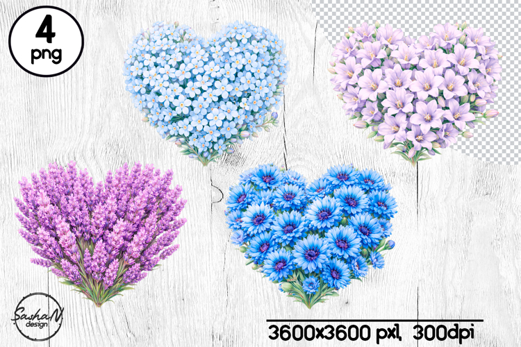 Blue Flowers Clipart