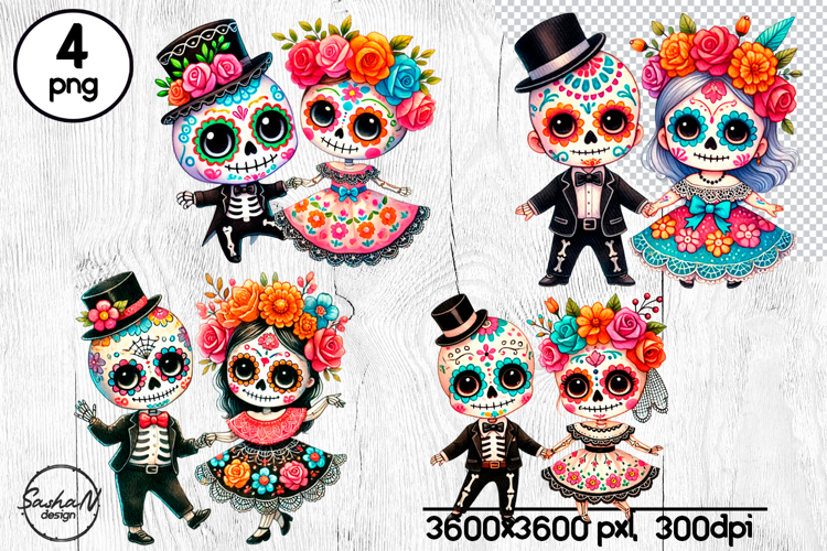 Sugar Skulls Clipart Image 22
