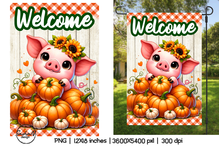 Garden Flag Sublimation Designs