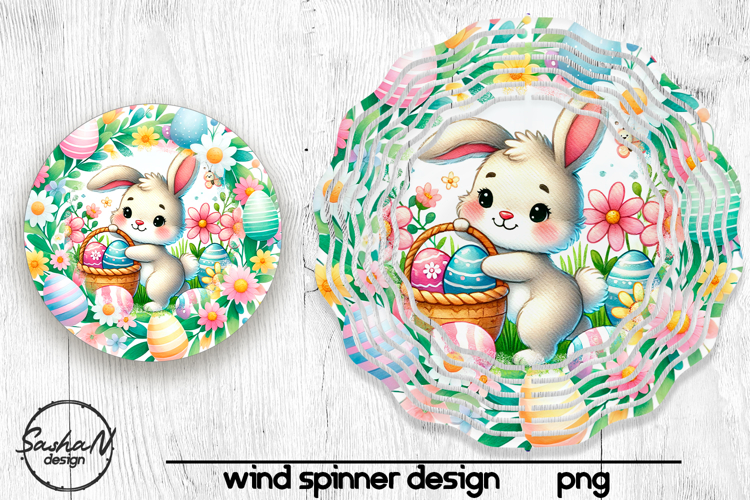 Easter bunny wind spinner sublimation