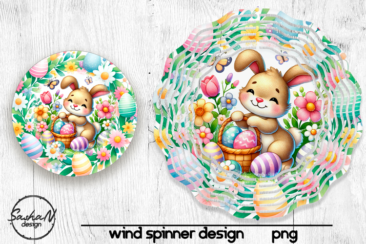 Easter bunny wind spinner sublimation