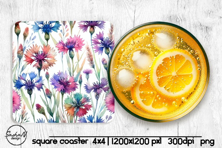 Watercolor Flowers Image 2