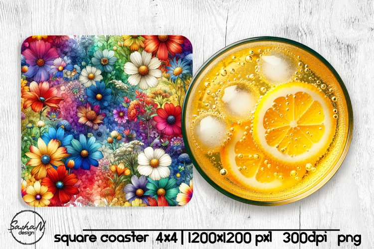 Watercolor Flowers Image 8