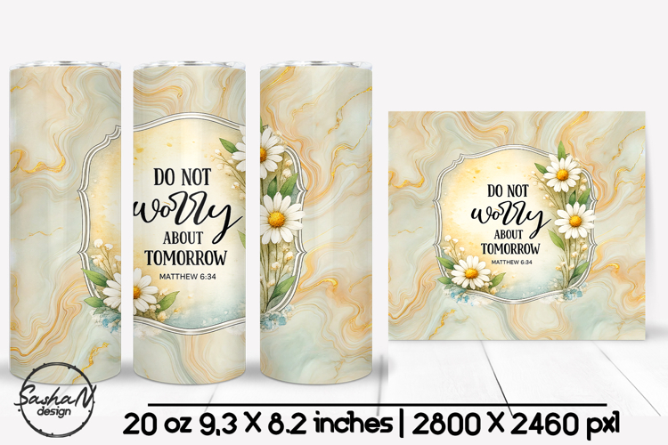 Christian tumbler wrap, Faith sublimation