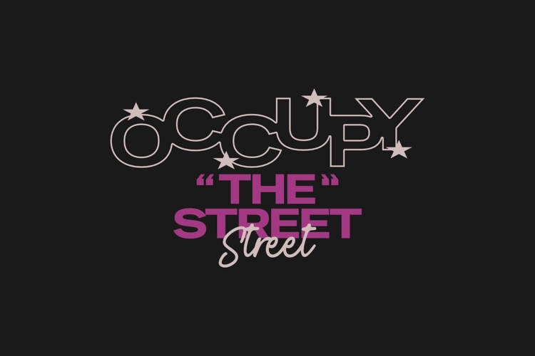 Occupy The Street Urban Streetwear Logo T-shirt