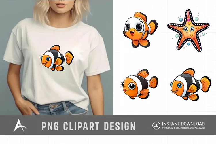 Watercolor Ocean Babies Clipart