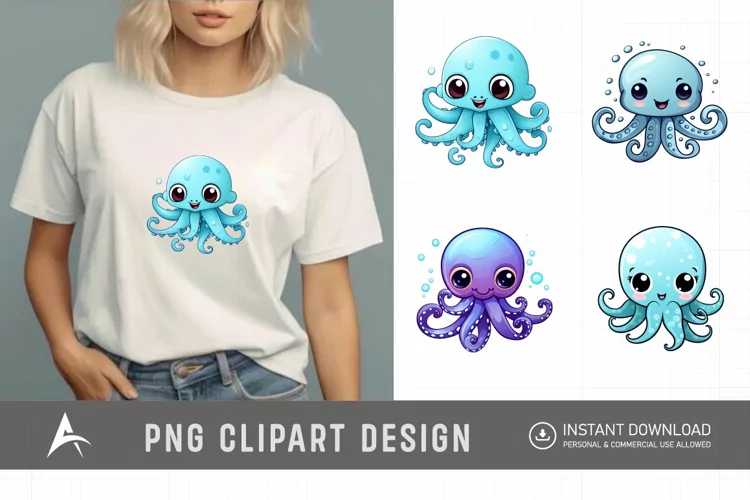 Watercolor Ocean Babies Clipart