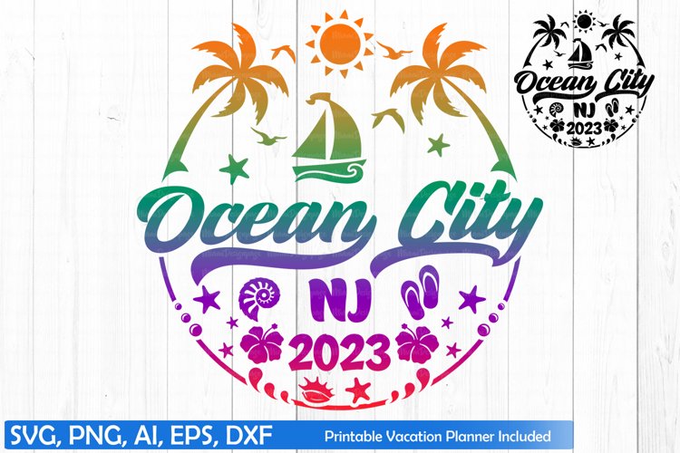 Ocean City New Jersey 2023 Shirt Svg, New Jersey Vacay Png