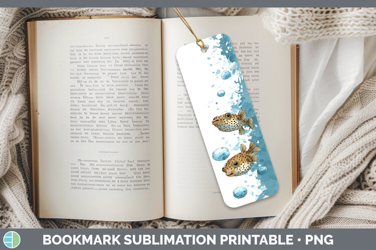 GorgeousOcean Fish Sketch Bookmark design.