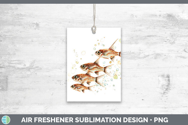 GorgeousOcean Fish Sketch Air Freshener design.