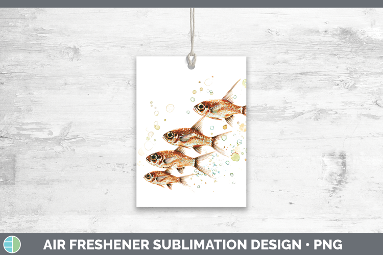 Cardinalfish Ocean Fish Sketch Air Freshener Sublimation Des