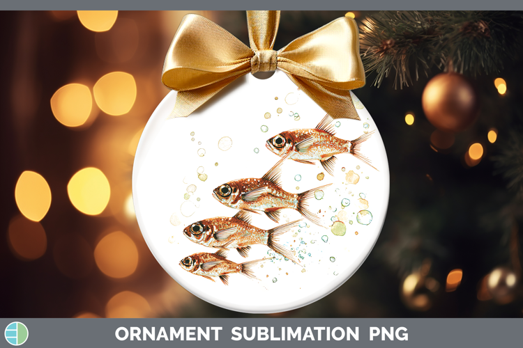 Cardinalfish Ocean Fish Sketch Ornament Sublimation Design