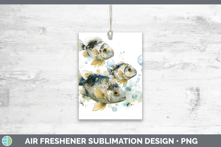 Damselfish Ocean Fish Sketch Air Freshener Sublimation Desig