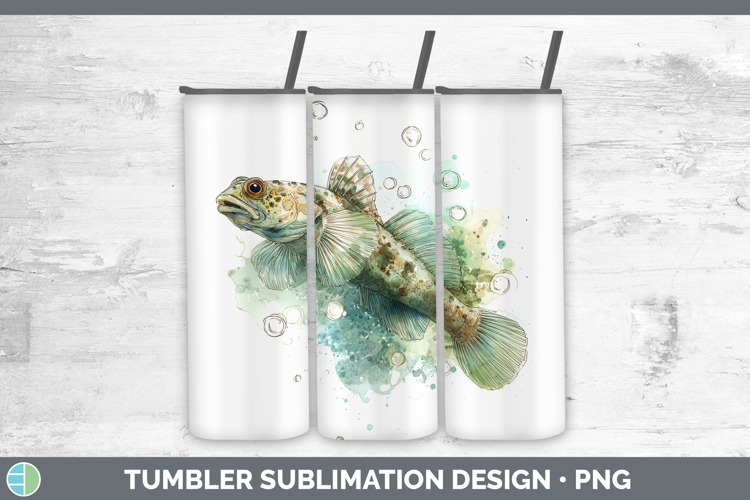 Goby Fish Ocean Fish Sketch Tumbler Sublimation Design
