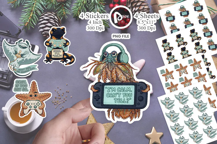 Ocean Loot & Dry Humor Crew Sticker