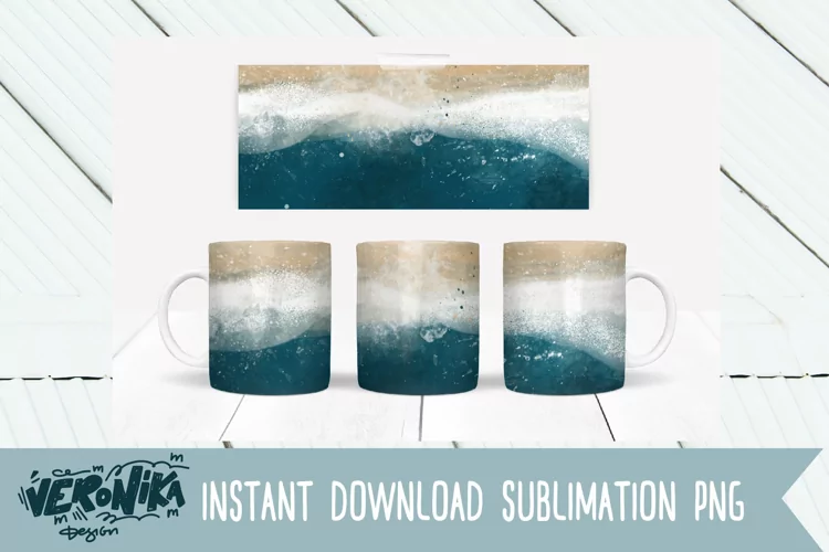 Mug sublimation. Ocean sublimation