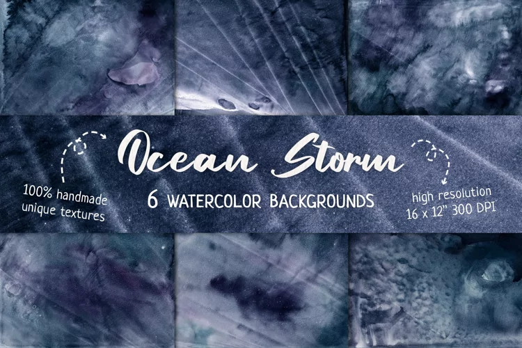 Black Background, Dark Watercolor Background for Sublimation