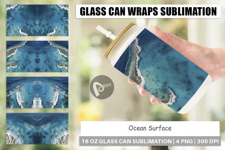 Glass Can Wraps Ocean Surface