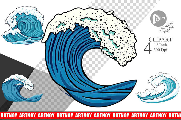 Ocean Wave Clipart Image 4