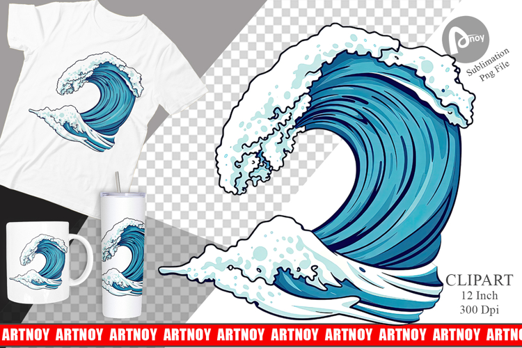 Ocean Wave Clipart Image 24