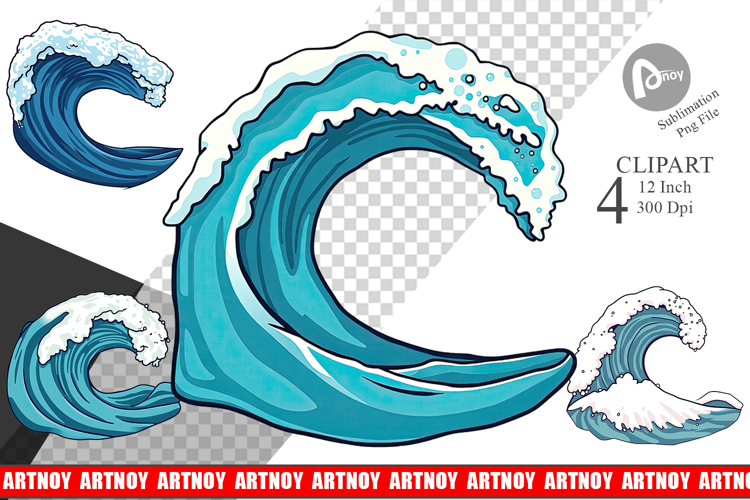 Ocean Wave Clipart Image 3