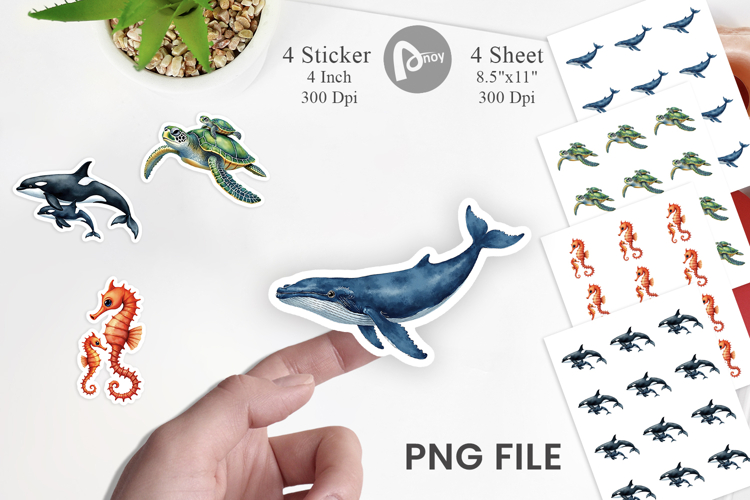 Ocean Wonders Marine Life Sticker