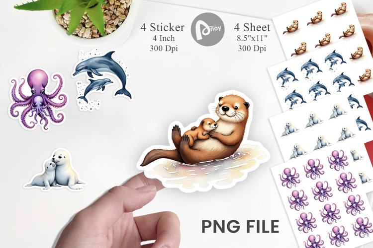 Ocean Wonders Marine Life Sticker