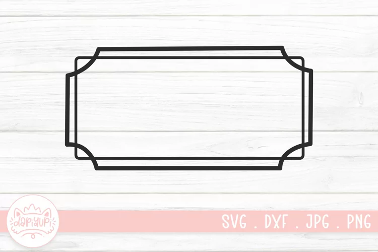 Vintage Frame Clipart SVG Cut File | Vintage Frame Element