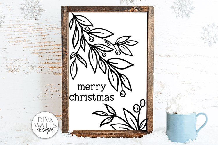 Christmas Floral Svg Image 23