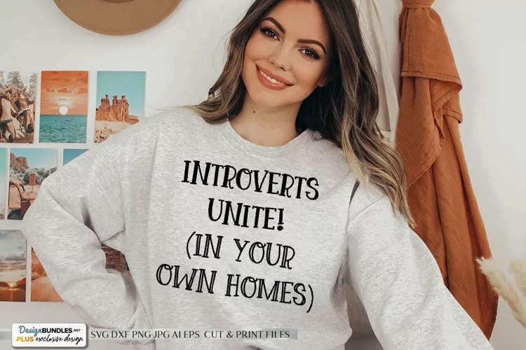 Introverts Unite! SVG | Funny Design