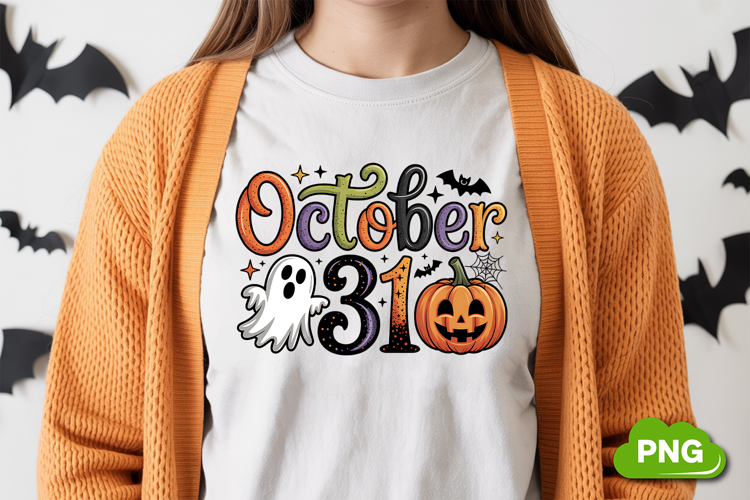 October 31 PNG | Halloween Sublimation | Halloween PNG