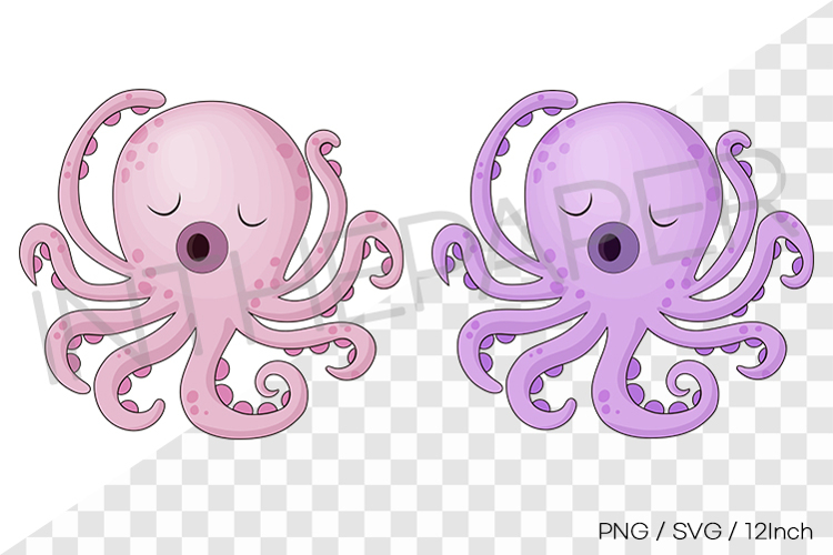 Cute Octopus Clipart Image 8
