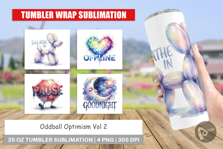Oddball Optimism Rest Tumbler Wrap