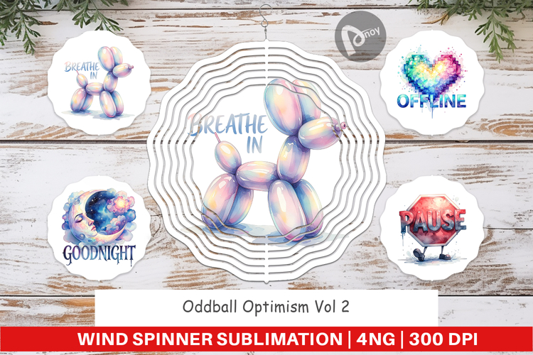 Oddball Optimism Rest Wind Spinner