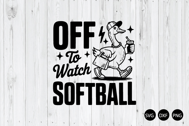 Off to Watch Softball SVG, Sport Mom SVG, Softball Lover SVG